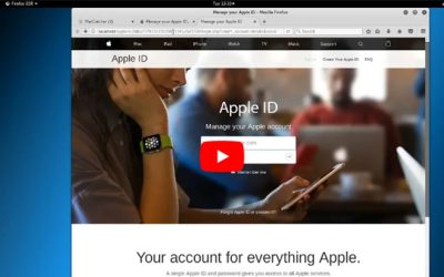 Hur en Apple phishing attack kan se ut
